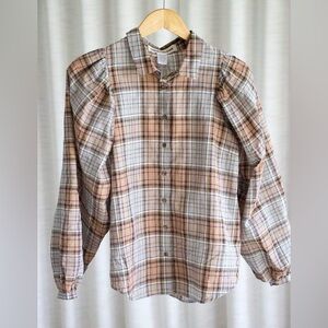 Caron Callahan Alistair Plaid Button Up Shirt